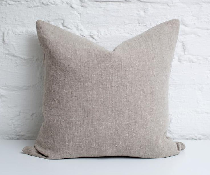 Natural Linen Pillow, Decorative Pillows