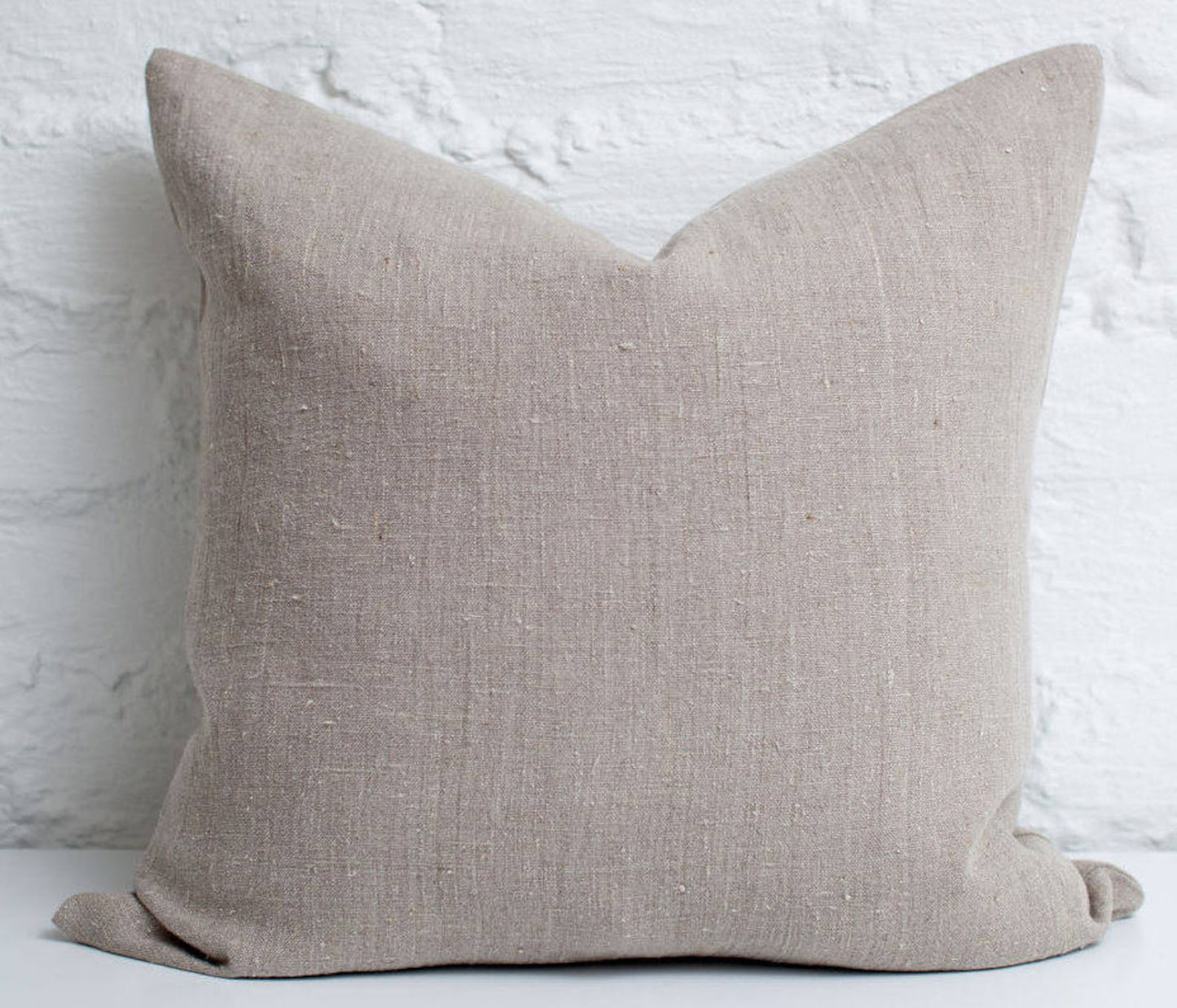 Natural linen pillow cover